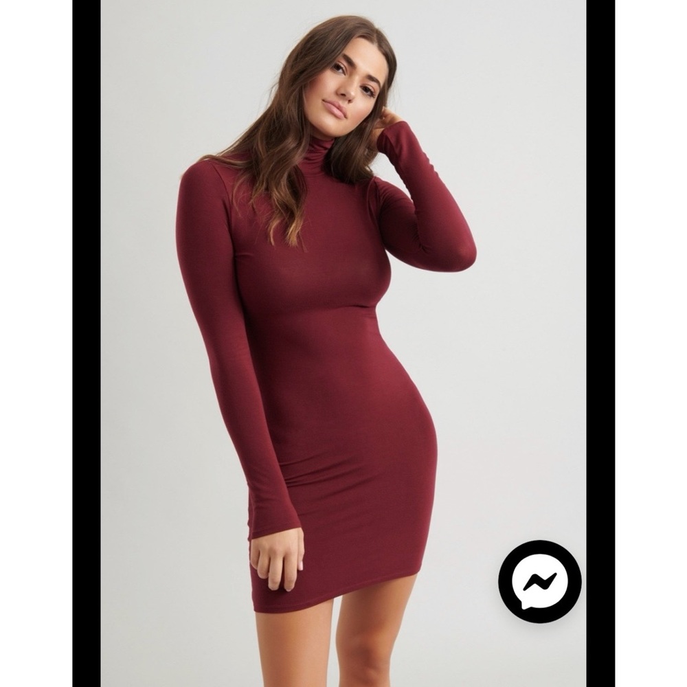 Bodycon turtleneck dress
